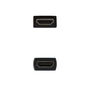 Nanocable Cable HDMI 2.0 1 m Macho Hembra Alta Velocidad 18 Gbps 4K HDR 3D Audio Digital Negro