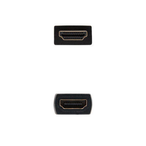 Nanocable Cable HDMI 2.0 Prolongador Macho-Hembra 2m Negro