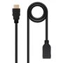 Nano Cable 10.15.1013 Cable HDMI Macho-Hembra V2.0, 3m, Negro, 4K@60Hz, HDR