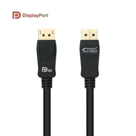 Nano Cable DisplayPort 1.4 8K 10.15.2501-L150 Macho a Macho Certificado VESA HDR 1.5m Negro Nano Cable DisplayPort 1.4 8K 10.15.2501-L150 Macho a Macho Certificado VESA HDR 1.5m Negro