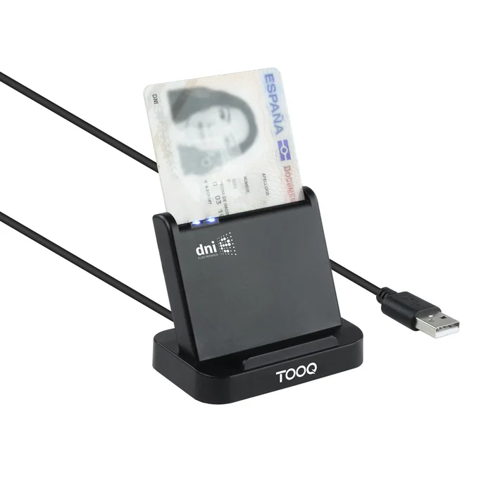 Tooq TQR-220B Lector de Tarjetas DNIe VISION USB 2.0 Negro