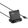 TooQ Lector DNI TQR-220B Lector Tarjetas Inteligentes DNIe USB 2.0 Negro Compatible PC MAC