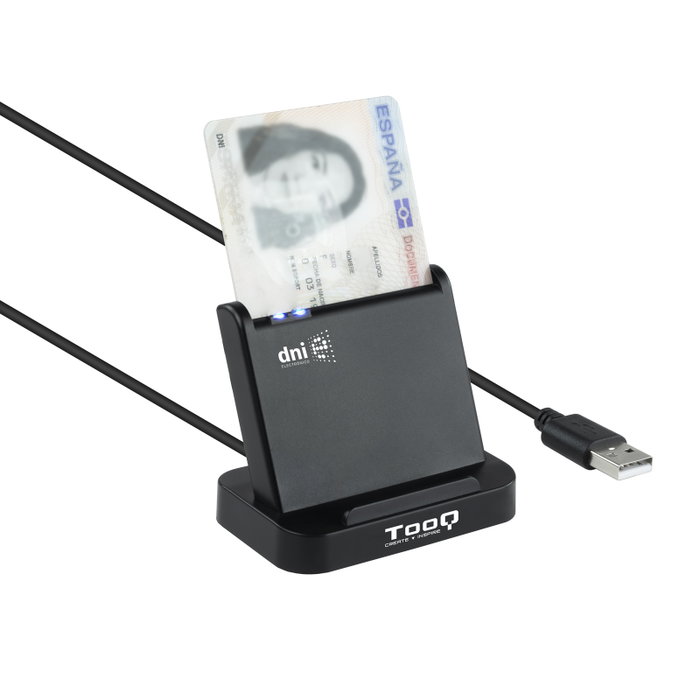 Tooq TQR-220B Lector de Tarjetas Inteligentes DNIe VISION USB 2.0 Negro Tooq TQR-220B Lector de Tarjetas Inteligentes DNIe VISION USB 2.0 Negro