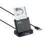 Tooq TQR-220B Lector de Tarjetas Inteligentes DNIe VISION USB 2.0 Negro