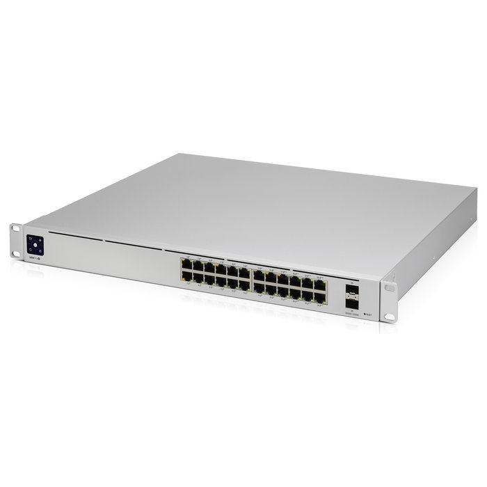 Ubiquiti Networks UniFi USW-Pro-24-PoE Switch gestionado L2/L3 - 24 Puertos Gigabit PoE++ (16 PoE+, 8 PoE++), 2 SFP+, Montaje Rack 1U, 400W