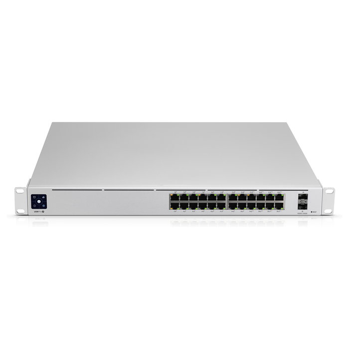 Ubiquiti Networks UniFi USW-Pro-24-PoE Switch gestionado L2/L3 - 24 Puertos Gigabit PoE++ (16 PoE+, 8 PoE++), 2 SFP+, Montaje Rack 1U, 400W