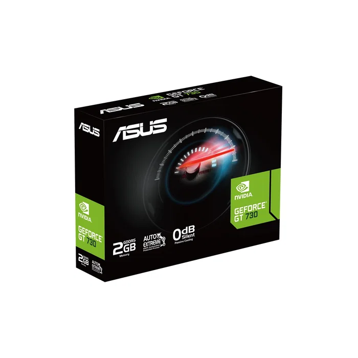 ASUS GT730-4H-SL-2GD5 Tarjeta Gráfica NVIDIA GeForce GT 730 2GB GDDR5, 4 Puertos HDMI, PCIe x1, Resolución 4K, Refrigeración Pasiva
