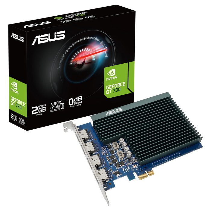 Asus GeForce GT 730 2 GB GDDR5 4x HDMI Asus GeForce GT 730 2 GB GDDR5 4x HDMI