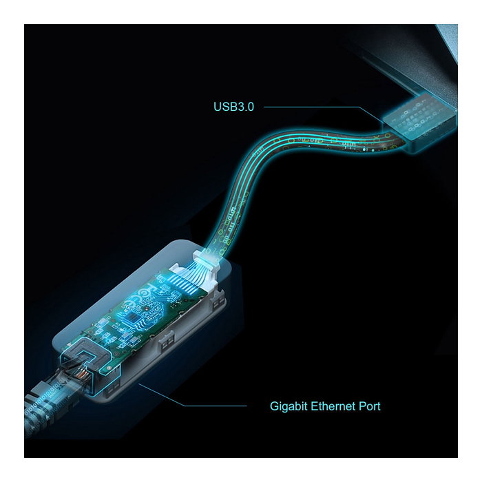TP-Link UE306 Adaptador USB 3.0 a Gigabit Ethernet Negro TP-Link UE306 Adaptador USB 3.0 a Gigabit Ethernet Negro