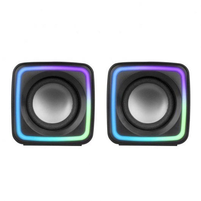 Mars Gaming MSCUBE Altavoces Gaming RGB 8W Negros