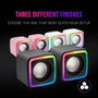 Mars Gaming MSCUBE Altavoces Gaming RGB 8W Negros