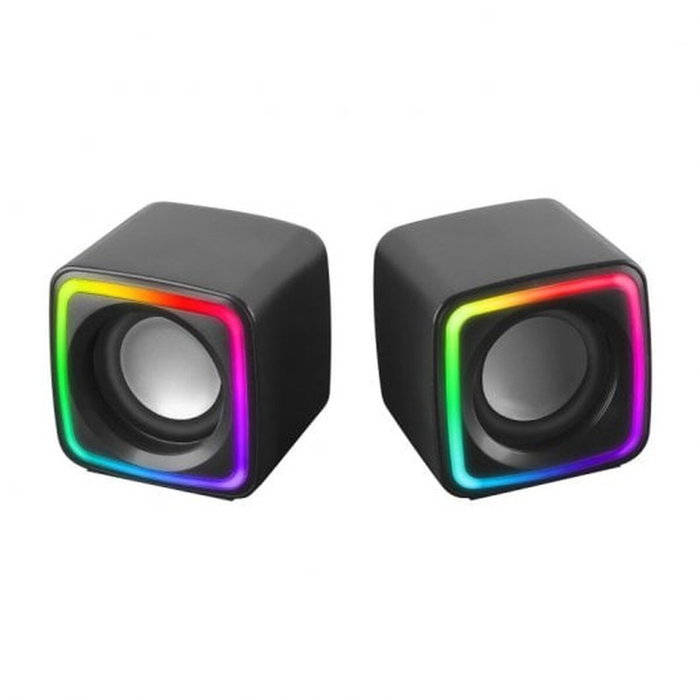 Mars Gaming MSCUBE Altavoces Gaming RGB 8W Negros