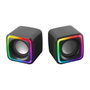 Mars Gaming MSCUBE Altavoces Gaming RGB 8W Negros