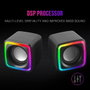 Mars Gaming MSCUBE Altavoces Gaming RGB 8W Negros
