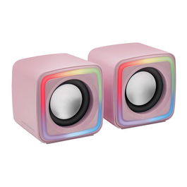 MARS GAMING MSCUBEP Altavoces Gaming RGB Rosa 8W USB