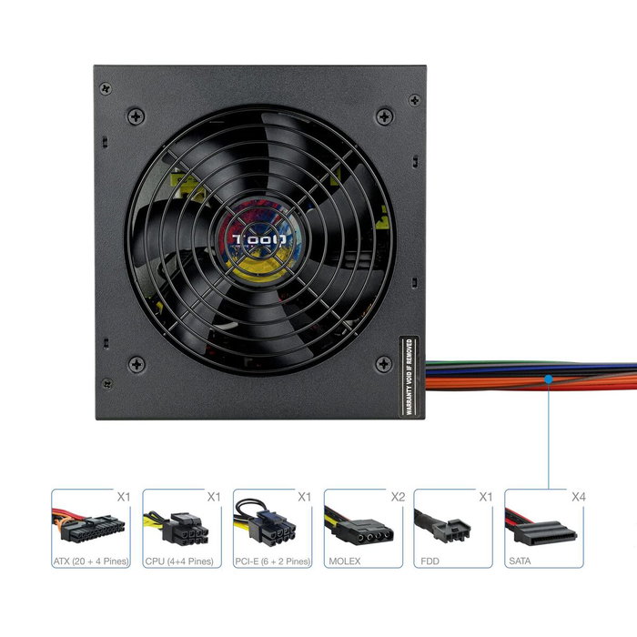 TOOQ TQAPOLO-600SP 600W PFC Activo Negro