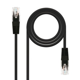 NANO CABLE Latiguillo/Cable Red RJ45 Cat.6 UTP AWG24 0.25m Negro