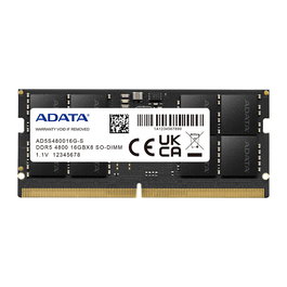 ADATA Premier SO-DIMM DDR5 16 GB 4800 MHz (1 x 16 GB, 262-pin, On-Die ECC) AD5S480016G-S para portátil