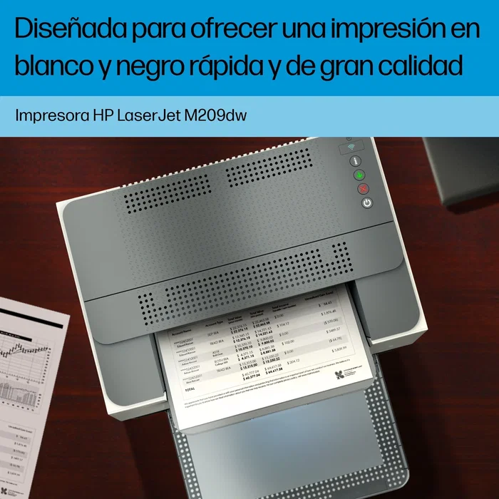 HP Impresora láser monocromo LaserJet M209dw WiFi dúplex blanca 29 ppm compacta A4 Wi-Fi Ethernet USB AirPrint