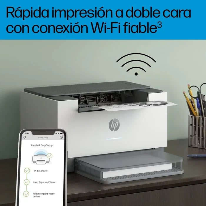 HP Impresora láser monocromo LaserJet M209dw WiFi dúplex blanca 29 ppm compacta A4 Wi-Fi Ethernet USB AirPrint