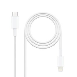Nano Cable 10.10.0600 Cable USB Tipo-C Macho a Lightning Macho 50cm Blanco