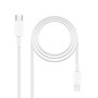 Nano Cable 10.10.0600 Cable USB Tipo-C Macho a Lightning Macho 50cm Blanco