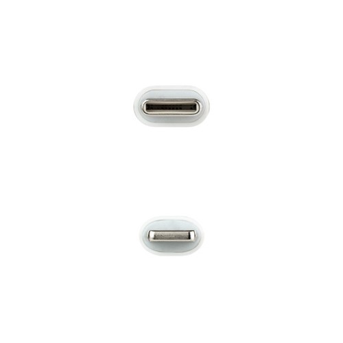 Nano Cable 10.10.0600 Cable USB Tipo-C Macho a Lightning Macho 50cm Blanco