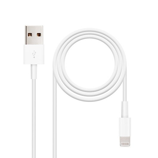 Nanocable Cable Lightning a USB-A Blanco 50 cm