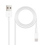 Nanocable Cable Lightning a USB-A Blanco 50 cm