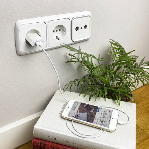 Nanocable Cable Lightning a USB-A Blanco 50 cm