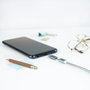 Nanocable Adaptador USB-C a Micro USB, Aluminio, Gris