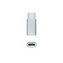 Nanocable Adaptador USB-C a Micro USB, Aluminio, Gris