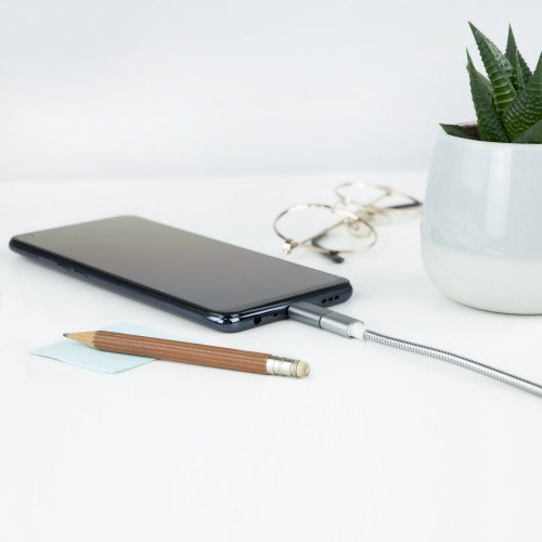Nanocable Adaptador USB-C a Micro USB, Aluminio, Gris