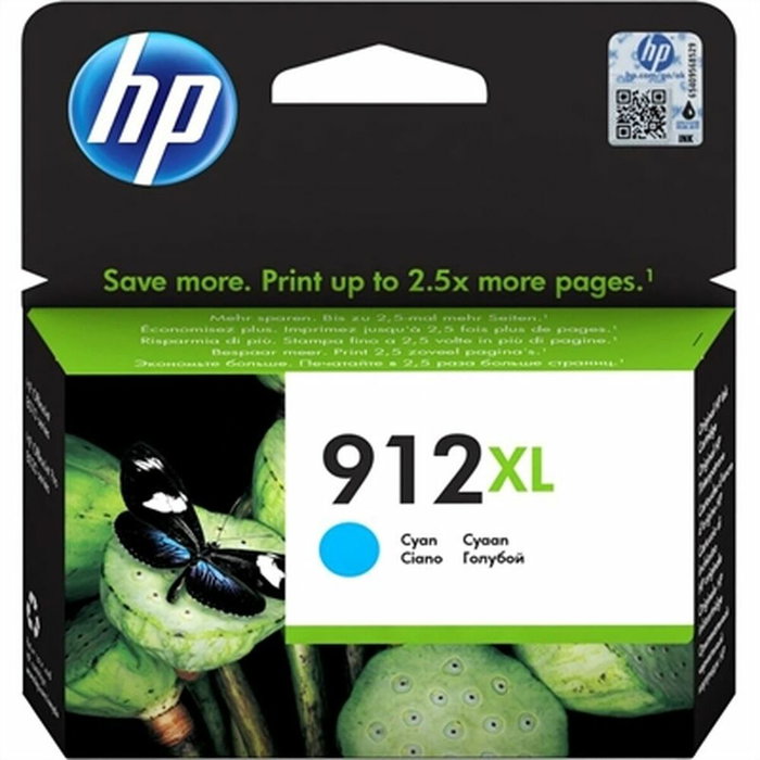 HP Cartucho de Tinta Original 912XL Cian Alta Capacidad (XL) HP Cartucho de Tinta Original 912XL Cian Alta Capacidad (XL)