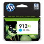 HP Cartucho de Tinta Original 912XL Cian Alta Capacidad (XL)