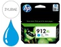 HP Cartucho de Tinta Original 912XL Cian Alta Capacidad (XL)