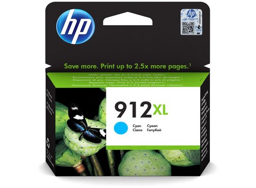 HP Cartucho de Tinta Original 912XL Cian Alta Capacidad (XL)