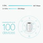 TP-Link Deco M4 AC1200 Sistema Wi-Fi Mesh, Pack de 2, Blanco