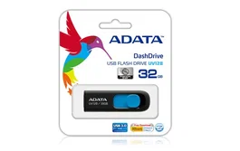 ADATA Pendrive DashDrive UV128 128GB USB 3.2 Gen 1 (USB 3.0) Negro - Unidad Flash USB con Conector Deslizante y Diseño sin Tapa