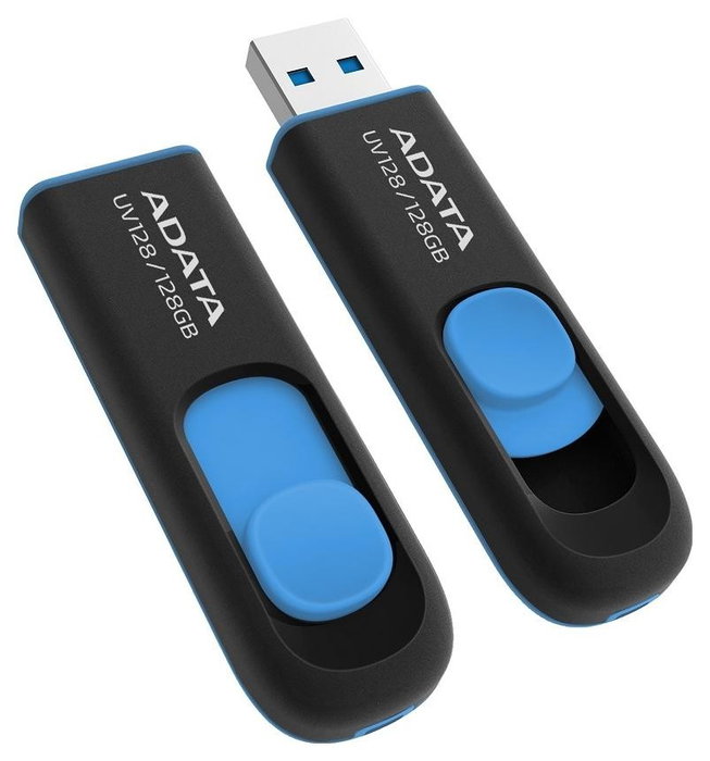 Adata DashDrive UV128 128GB USB 3.2 Negro/Azul