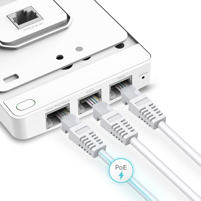 Tp-Link Punto de Acceso EAP235-Wall AC1200 MU-MIMO Gigabit Montaje en Pared Tp-Link Punto de Acceso EAP235-Wall AC1200 MU-MIMO Gigabit Montaje en Pared