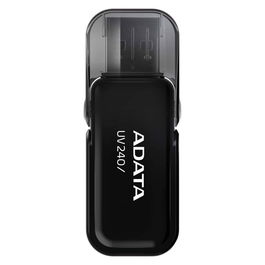 Adata Lápiz USB UV240 32GB USB 2.0 Negro - Modelo AUV240-32G-RBK - Memoria Flash
