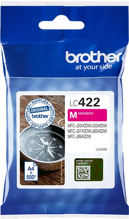 Brother Cartucho de Tinta LC422M Magenta