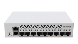 Mikrotik CRS310-1G-5S-4S+IN - Switch Gestionado L3 con PoE, 10G, 4x SFP+, 5x SFP, CPU 800 MHz, 256 MB RAM, Fuente Incluida, Montaje en Rack 1U