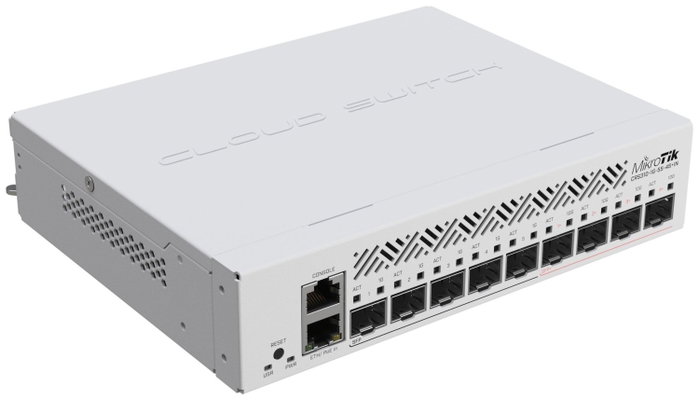 MikroTik CRS310-1G-5S-4S+IN Switch de red gestionado L3 con 4 SFP+ y 5 SFP MikroTik CRS310-1G-5S-4S+IN Switch de red gestionado L3 con 4 SFP+ y 5 SFP