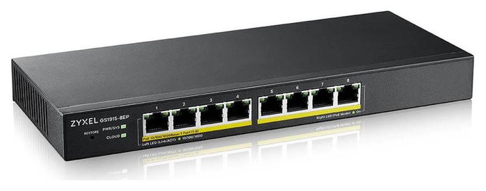 Zyxel GS1915-8EP Smart Switch de 8 puertos Gigabit con PoE de 60W