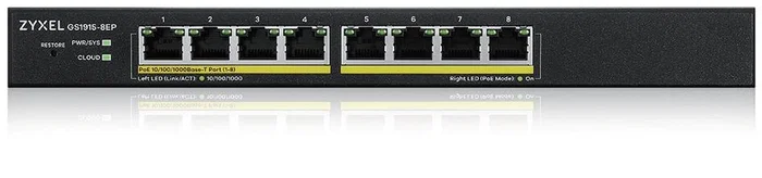 Zyxel GS1915-8EP Smart Switch de 8 puertos Gigabit con PoE de 60W