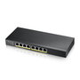 Zyxel GS1915-8EP Switch Inteligente Gigabit de 8 Puertos con 8 Puertos PoE y Presupuesto de 60W