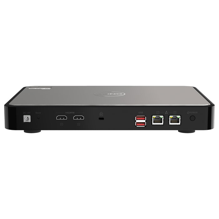 QNAP HS-264-8G NAS de 2 Bahías con Procesador Intel Celeron N5105, 8 GB de RAM, Enfriamiento Pasivo, 2x 2.5/3.5" SATA, 2x 2.5GbE, 2x HDMI 2.0, QTS
