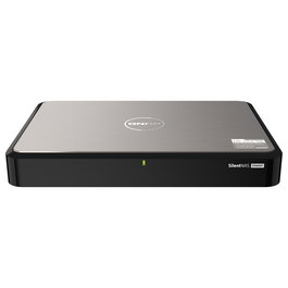QNAP HS-264-8G NAS de 2 Bahías con Procesador Intel Celeron N5105, 8 GB de RAM, Enfriamiento Pasivo, 2x 2.5/3.5" SATA, 2x 2.5GbE, 2x HDMI 2.0, QTS